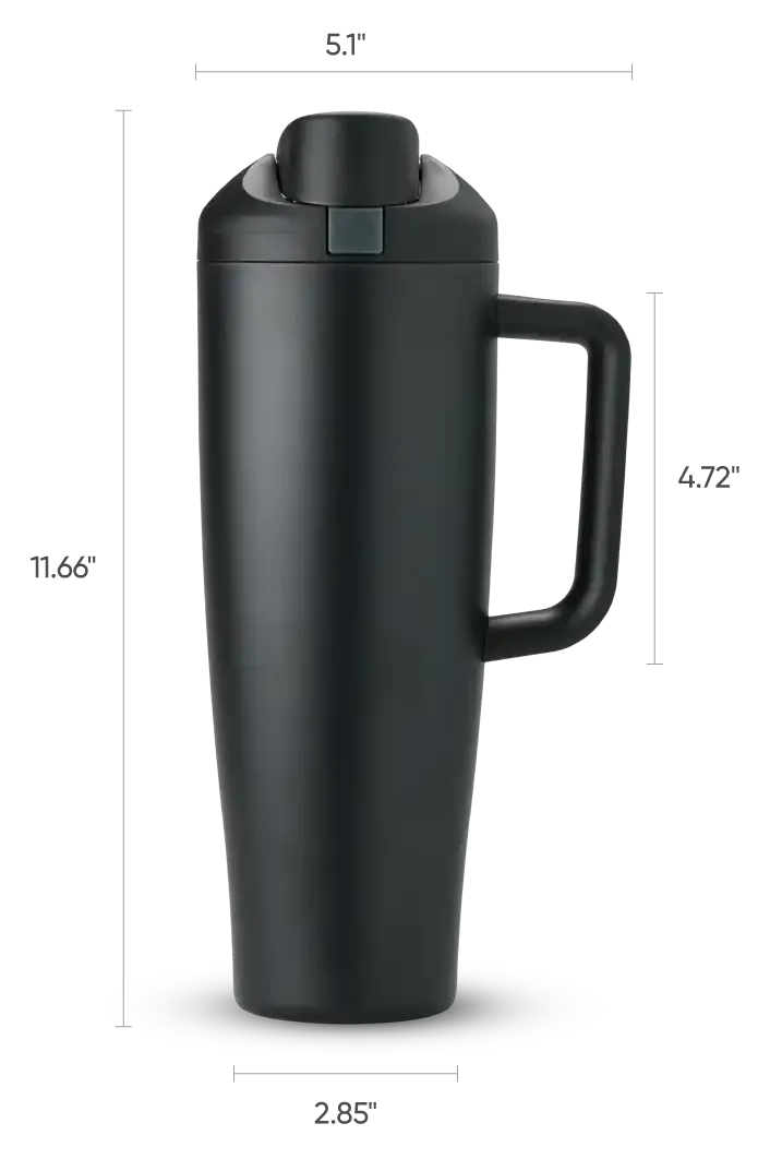 Hot Selling BPA Free Gym Stainless Steel Original 100% Leakproof Straw Tumbler 40OZ Handle Cup