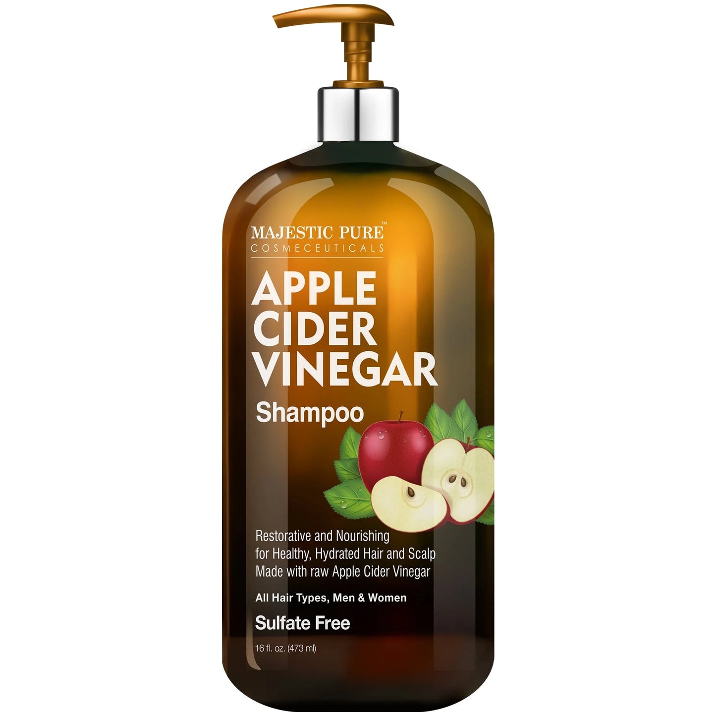 Majestic Pure Apple Cider Vinegar Shampoo - Restores Shine