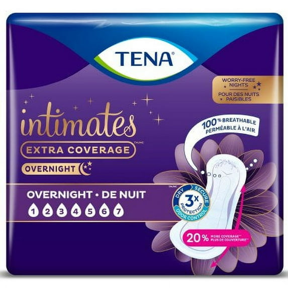 Intimates Overnight Female Bladder Control Heavy Absorbency Disposable Pad, 28 Ct